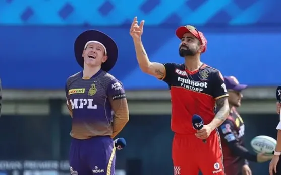 Virat Kohli and Eoin Morgan
