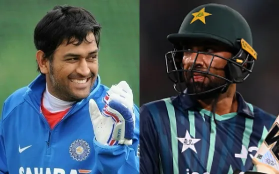 Iftikhar Ahmed and MS Dhoni