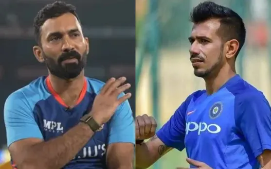 Dinesh Karthik and Yuzvendra Chahal