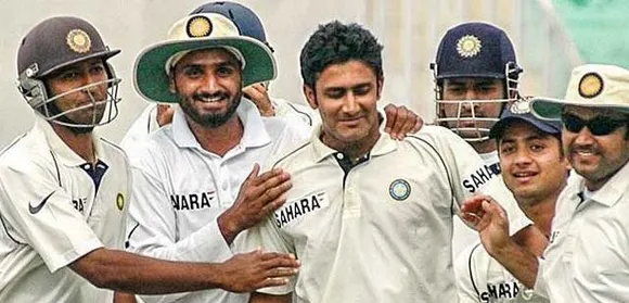 Anil Kumble and team