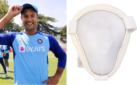 Mayank Agarwal, Crotch guard
