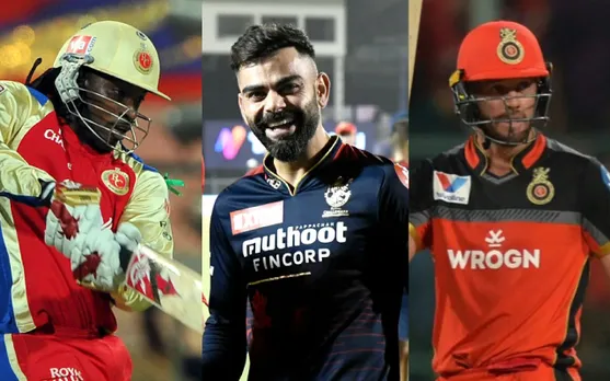 Chris Gayle- AB de Villiers- Virat Kohli