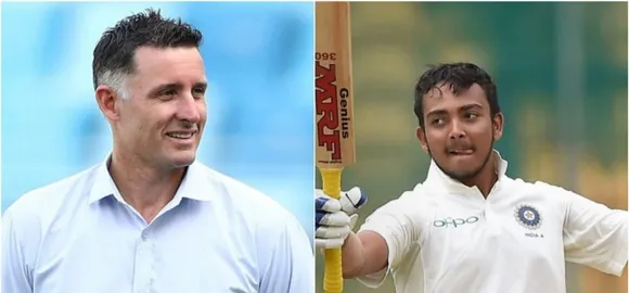 Michael-hussey-prithvi-shaw