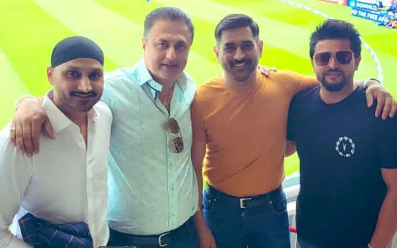 Suresh Raina, MS Dhoni, Harbhajan Singh
