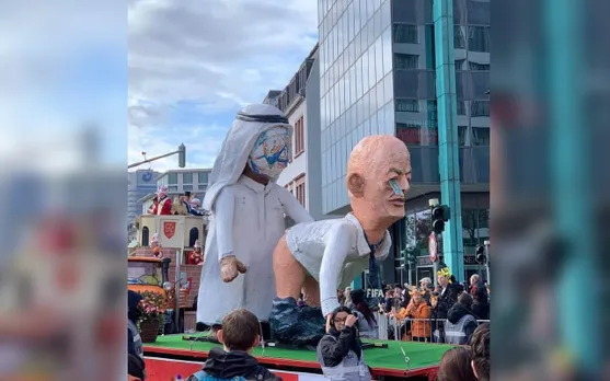 Gianni Infantino's obscene figurine in Frankfurt