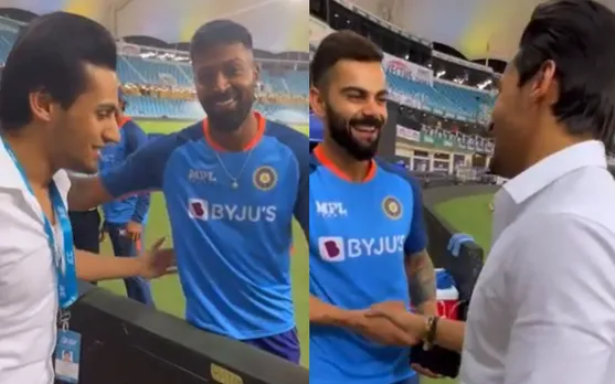 'Maaro mujhe maaro' fame Momin Saqib meets Virat Kohli, Hardik Pandya post India - Pakistan match
