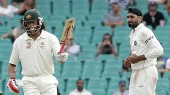 Harbhajan Singh and Andrew Symonds