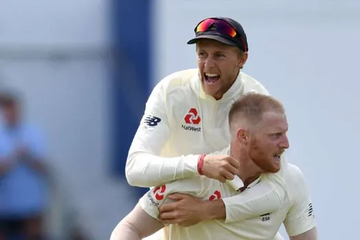 Joe Root with Ben Stokes