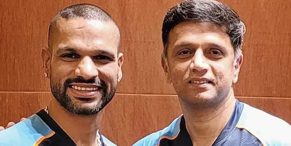 Shikhar Dhawan and Rahul Dravid