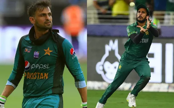 Shoaib Malik and Hassan Ali