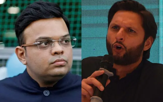 Shahid Afridi and Jay Shah