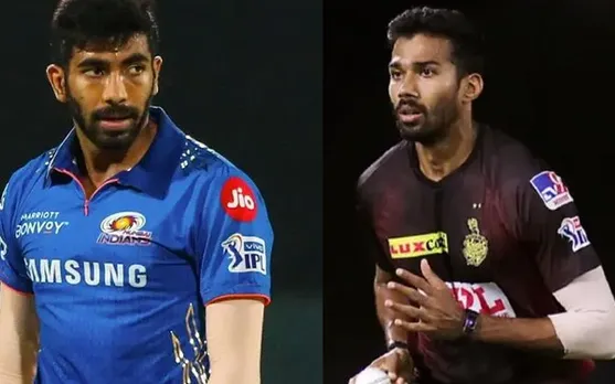 Jasprit Bumrah and Sandeep Warrier (Source - Twitter)