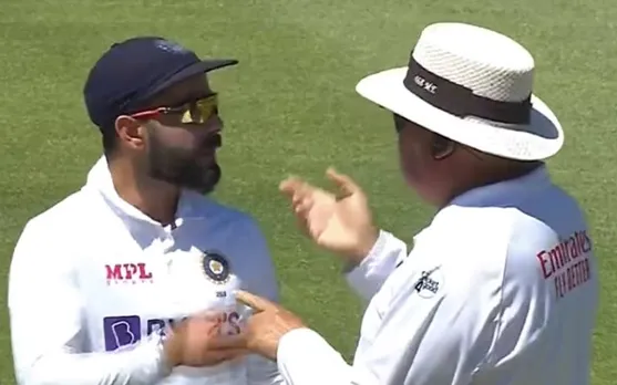 Virat Kohli and Marais Erasmus