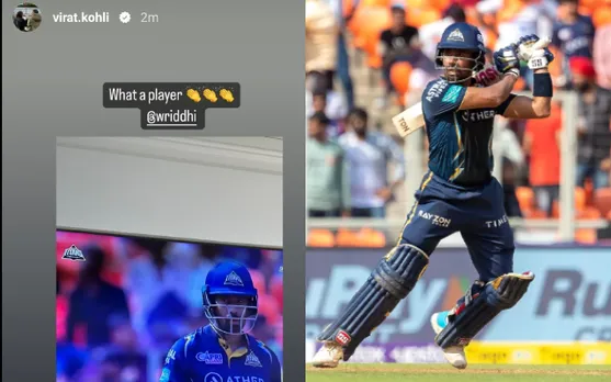 Wriddhiman Saha praised by Virat Kohli