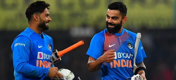 Rishab Pant with Virat Kohli