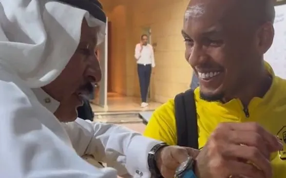 Fabinho with an Al-Ittihad fan