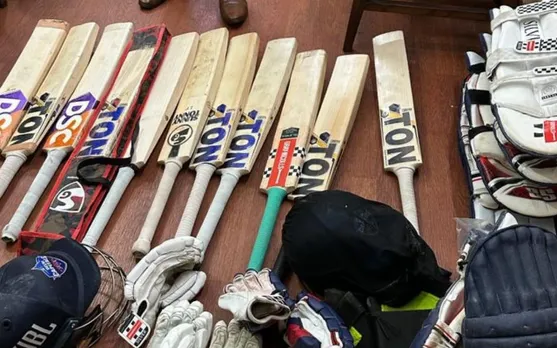 David Warner's Cricket Bats