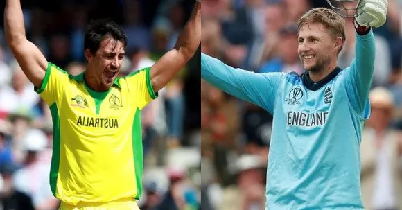 Joe Root and Mitchell Starc
