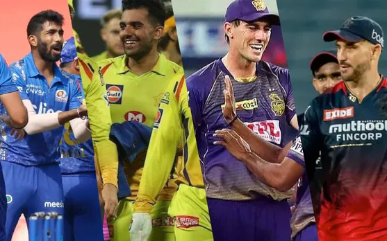 Jasprit Bumrah, Deepak Chahar, Pat Cummins, Faf du Plessis