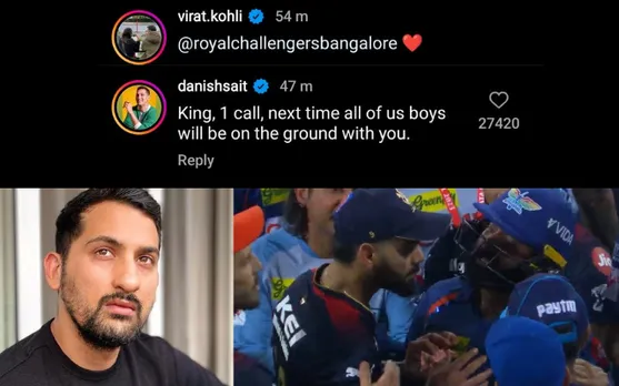 Danish Sait and Virat Kohli (Source - Twitter)