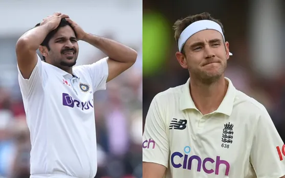 Shardul Thakur, Stuart Broad