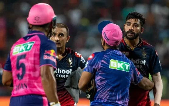 Riyan Parag, Harshal Patel and Mohammed Siraj