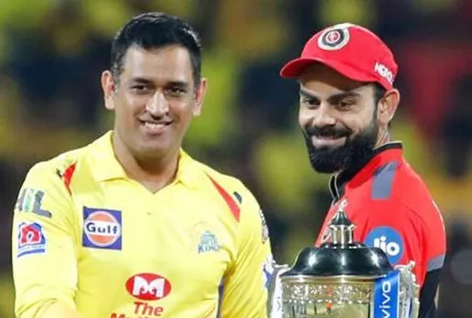 IPL Match - MS Dhoni with Virat Kohli