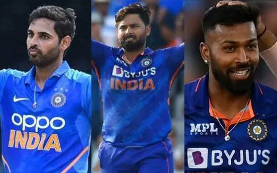 Rishabh Pant, Bhuvneshwar Kumar, Hardik Pandya