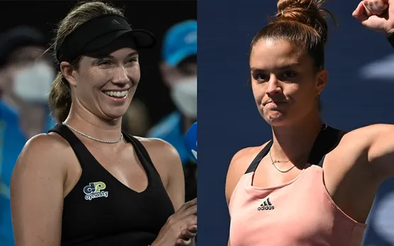 Danielle Collins and Maria Sakkari