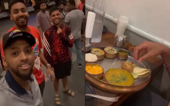Lucknow Super Giants players trying Daal Baati