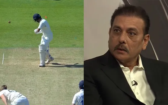 Cheteshwar Pujara and Ravi Shastri