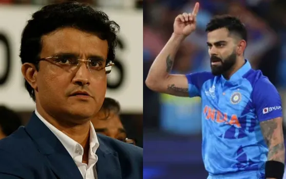 Sourav Ganguly and Virat Kohli