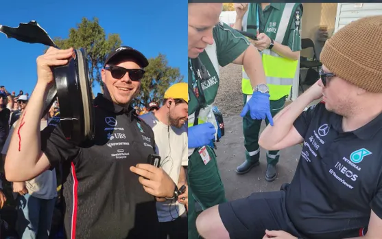 Fan got hit during Australian Grand Prix (Source - Twitter)