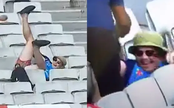 Fan's fall during England vs Ireland match
