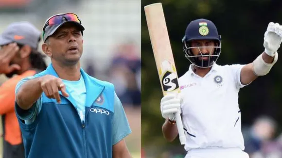 Cheteshwar Pujara and Rahul Dravid