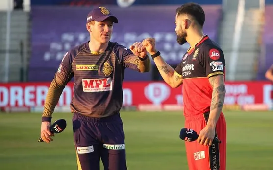 Virat Kohli and Eoin Morgan