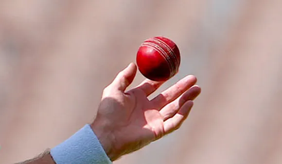 A Cricketer Using Saliva to Shine Ball