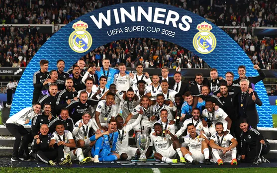 Real Madrid after UEFA Super Cup win over Eintracht Frankfurt