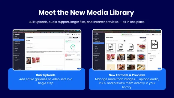 Media Library Product Update Title Screen