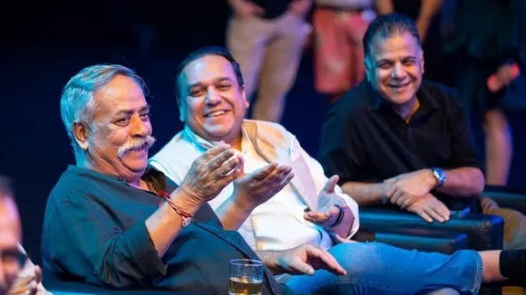 Piyush Pandey with Punit Goenka and Raj Nayak
