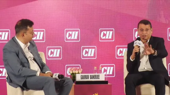 Gaurav Banerjee and Uday Shankar at the CII Big Picture Summit in Mumbai on December 1, 2025.