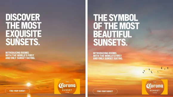 Corona India introduces sunset view 