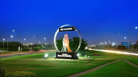 Here's why Hyundai installed a 30-feet installation near Delhi's IGI airport