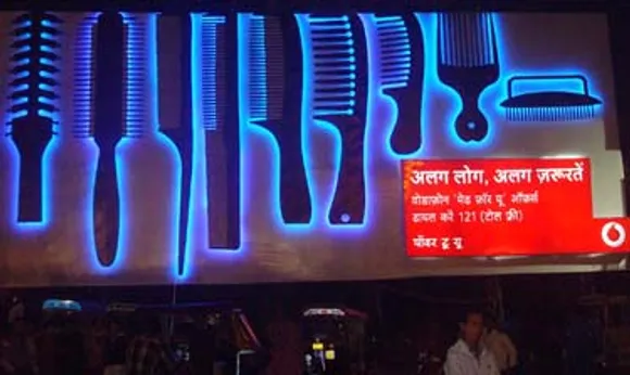 Vodafone rolls out gigantic comb to promote 121