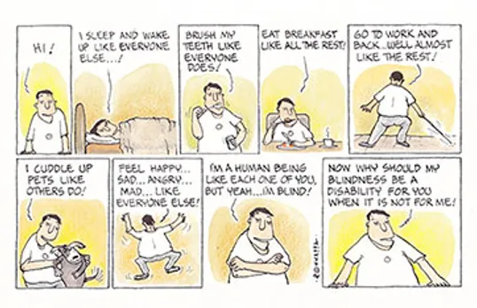Mid-day launches comic strip on visual disability