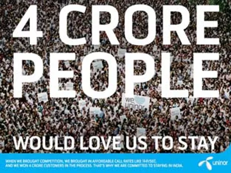 Uninor print ad takes the vox populi route