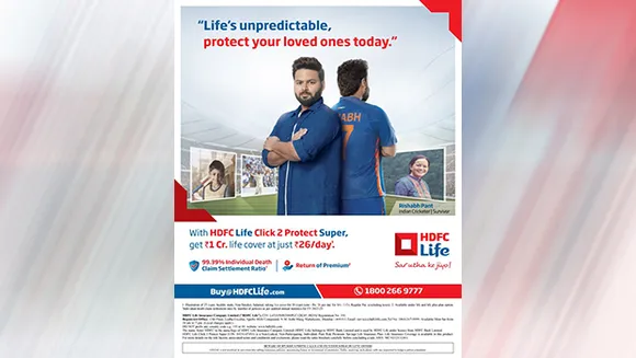 Rishabh Pant shares his real-life story in HDFC Life's campaign on term insurance