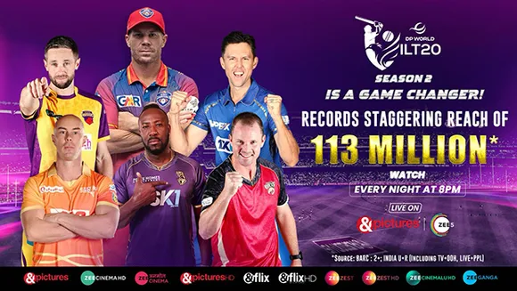 DP World ILT20 Season 2 opening week receives reach of 113 million: Zee