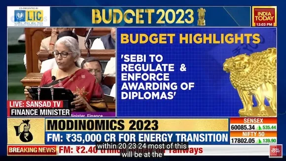 India Today TV records maximum concurrent YouTube viewership during Budget hours