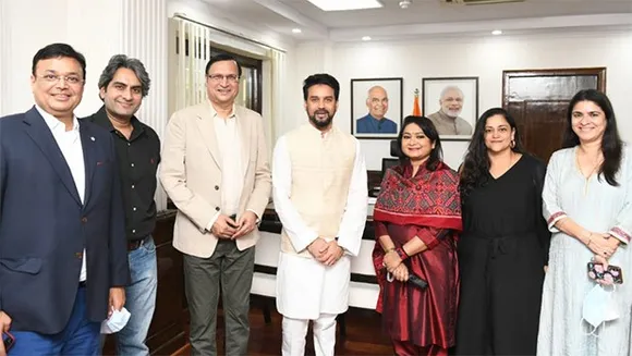 I&B Minister Anurag Thakur meets the NBA Board